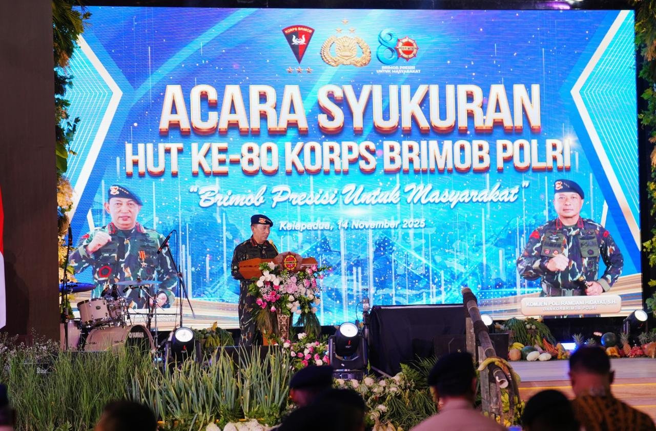 HUT ke-80 Brimob, Kapolri Tekankan Peran Strategis Brimob bagi Negara