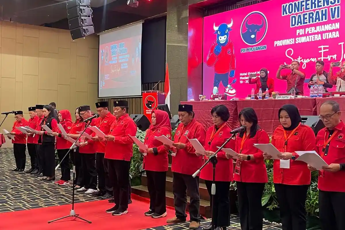 Rapidin Dikukuhkan Ketua PDIP Sumut, Komitmen Pro-Rakyat Kecil Digaungkan