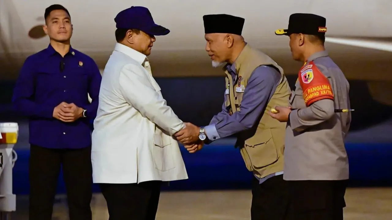 Kunjungan Prabowo ke Sumatra Barat Fokus Penanganan Bencana Banjir