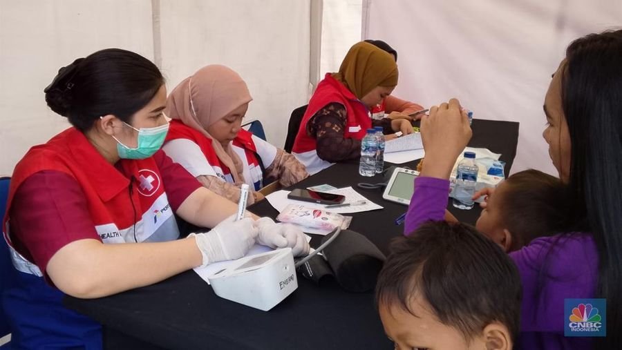Korban Banjir Medan Bisa Berobat di Posko Layanan Kesehatan Depan Fuel Terminal