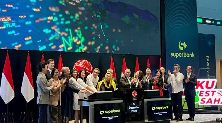IPO Superbank Resmi di Bursa, Fokus Perkuat Modal dan Ekspansi Layanan Finansial