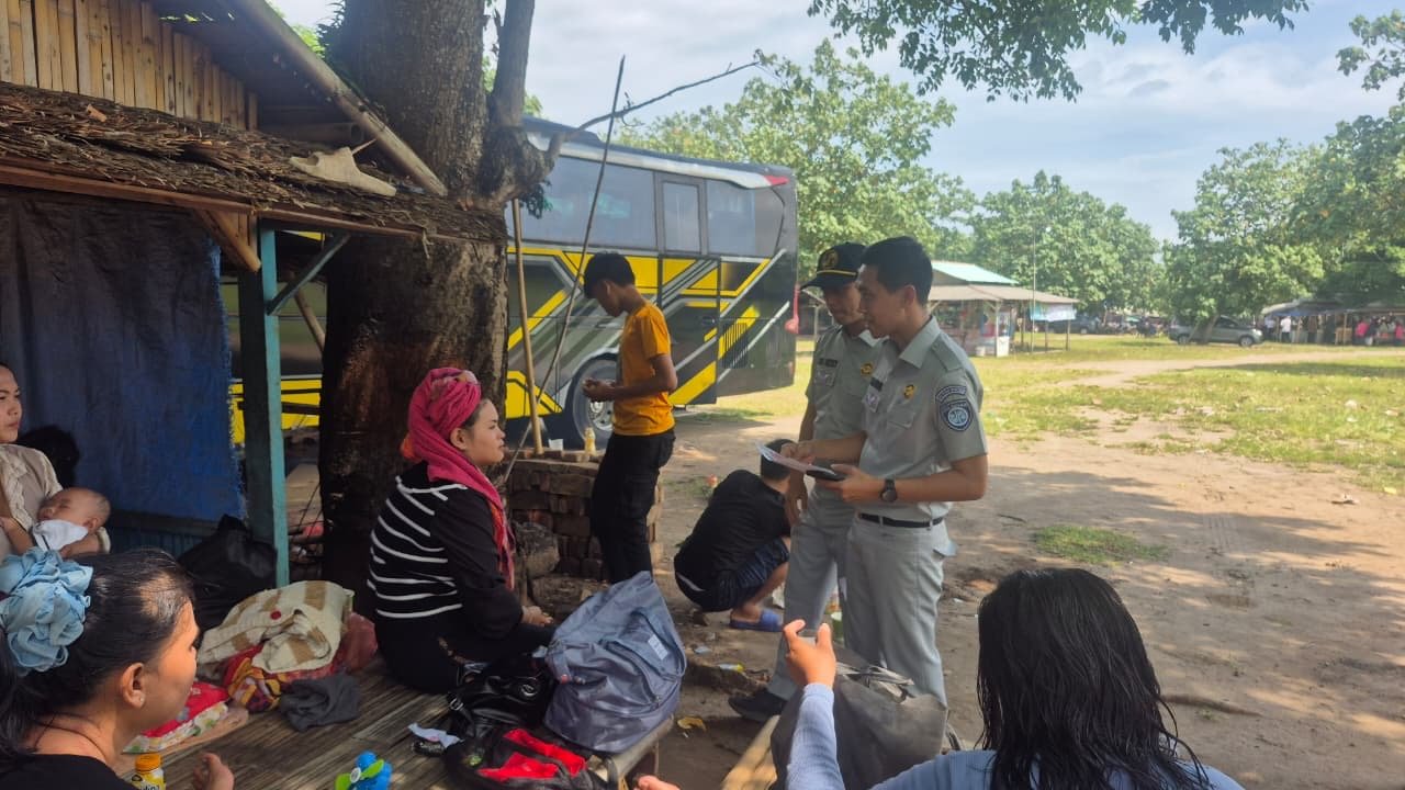 Ramp Check Terpadu di Pantai Pasir Putih Ciparay anyer, Wujud Optimalisasi Keselamatan Angkutan Lebaran 2026