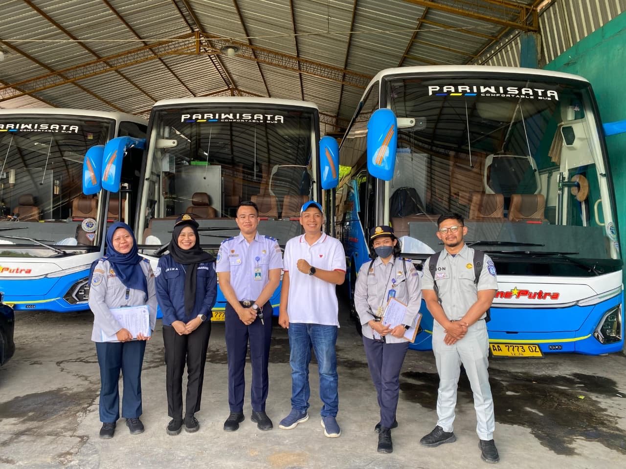 Jasa Raharja Magelang Bersama BPTD Kelas I Jawa Tengah Laksanakan Rampcheck Bus di Kabupaten Wonosobo Jelang PAM Lebaran 2026