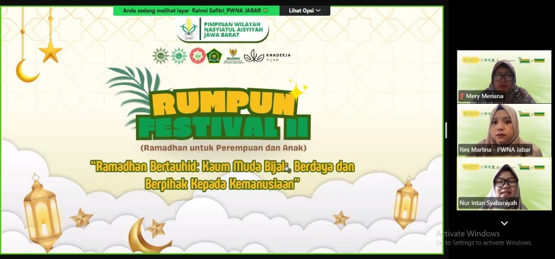 ‎Perempuan Tangguh Jadi Sasaran, Nasyiatul Aisyiyah Jabar Gelar Rumpun Festival Ramadan‎‎