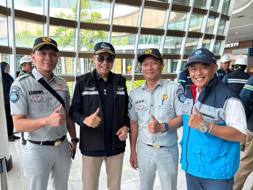 Perkuat Keselamatan Transportasi Mudik, Jasa Raharja Wilayah Lampung Dampingi Kantor Staf Presiden Tinjau Pelabuhan Bakauheni