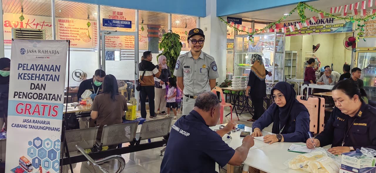 Jasa Raharja Gelar Pemeriksaan Kesehatan Gratis di Pelabuhan SBP Tanjungpinang