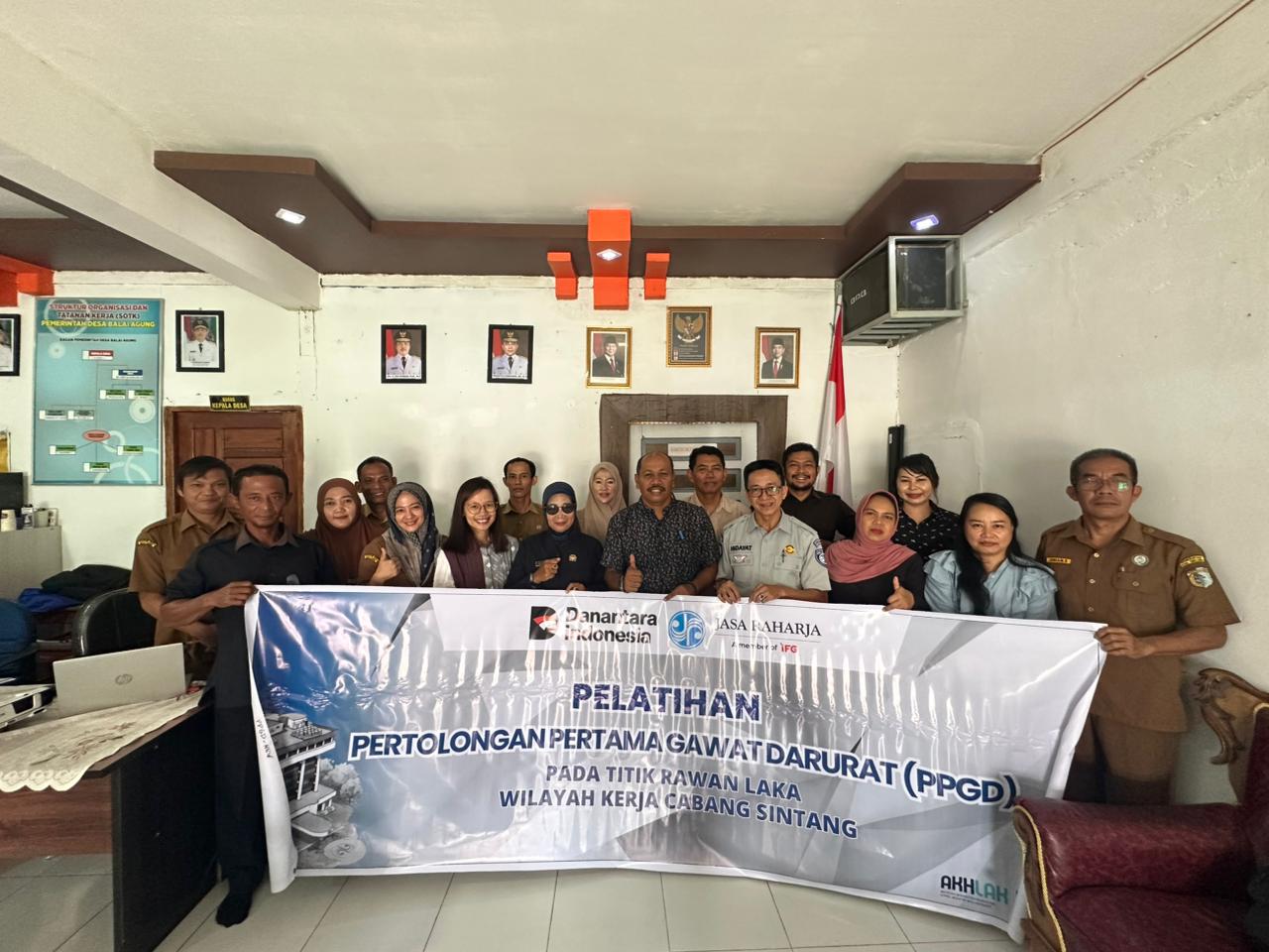 Jasa Raharja Sintang Gelar Pelatihan PPGD  Untuk Tingkatkan Kesiapsiagaan dalam Penanganan Kondisi Gawat Darurat di Titik Rawan Laka Lantas