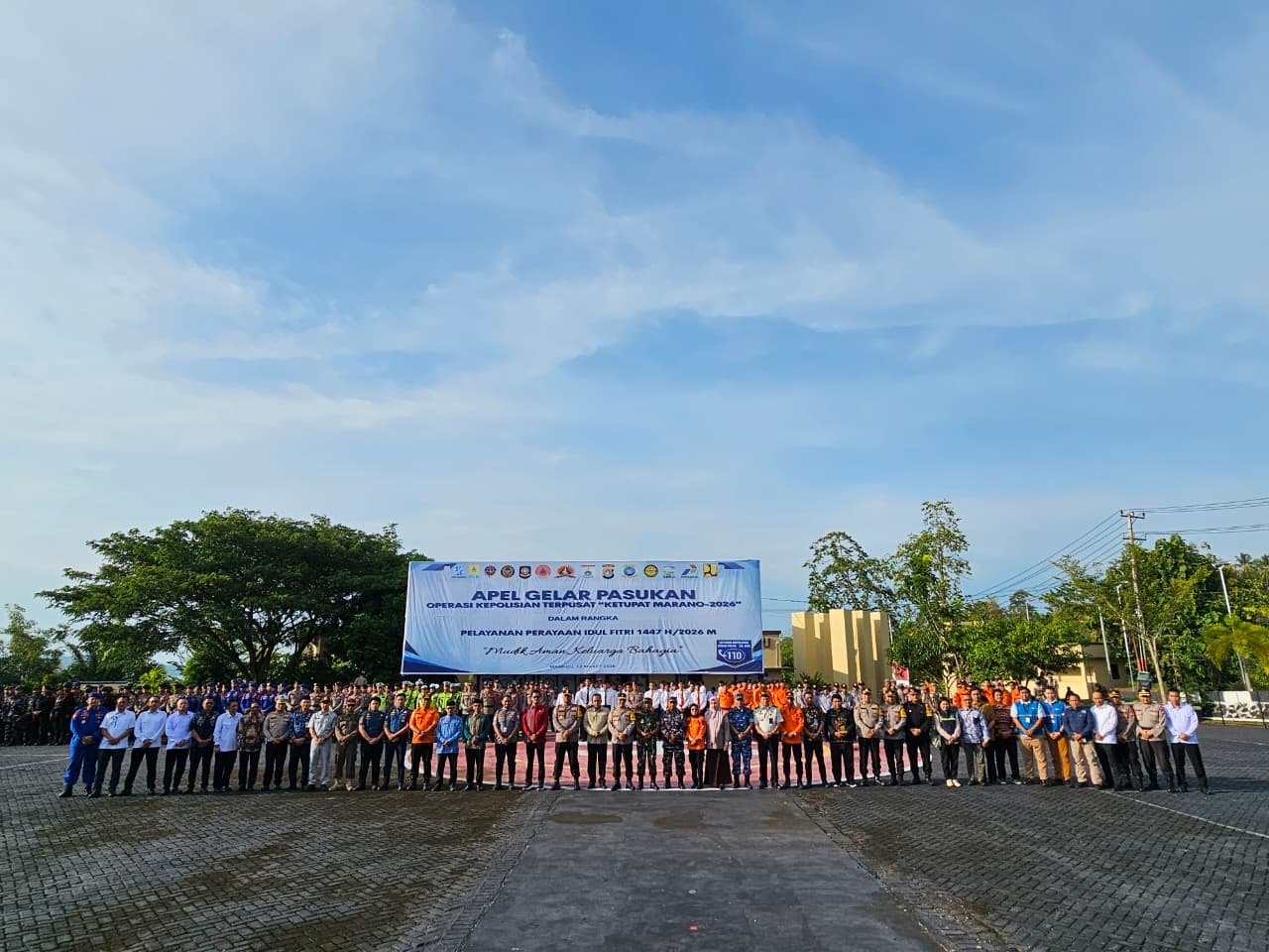 Jasa Raharja Cabang Mamuju Ikuti Apel Gelar Pasukan Operasi Ketupat Marano dalam Rangka Pengamanan dan Pelayanan Idul Fitri 1447