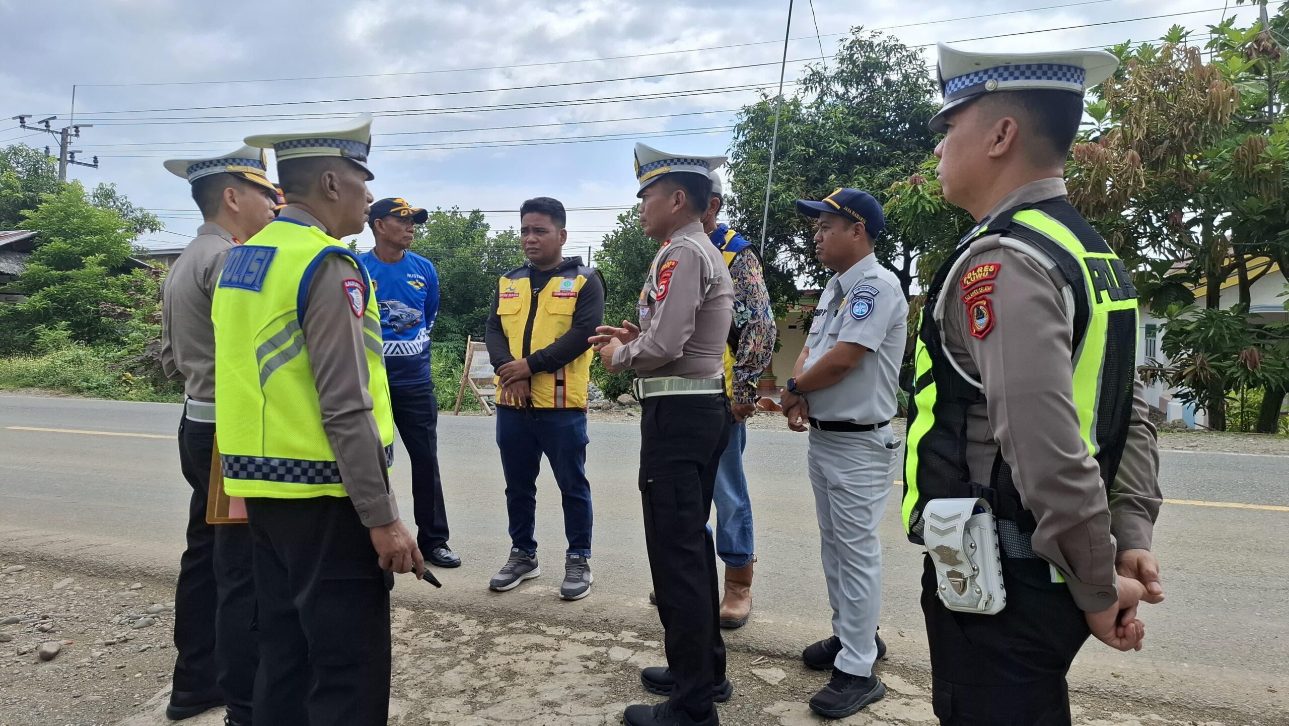 Jasa Raharja Palopo Bersama Ditlantas Polda Sulsel dan Instansi Laksanakan Survey Harkamtibmas di Kab. Luwu