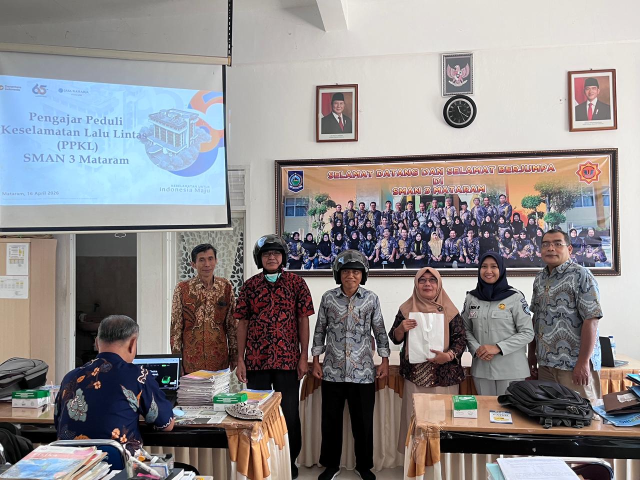 Jasa Raharja NTB Gelar PPKL di SMA Negeri 3 Mataram, Perkuat Peran Guru dalam Edukasi Keselamatan