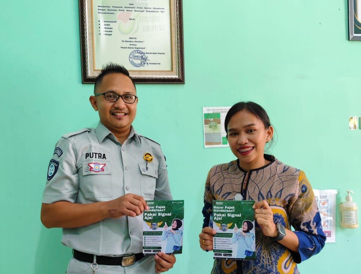 Jasa Raharja Bengkulu Kenalkan Aplikasi SIGNAL di Charitas Hospital, Dorong Layanan Pajak Kendaraan Lebih Praktis
