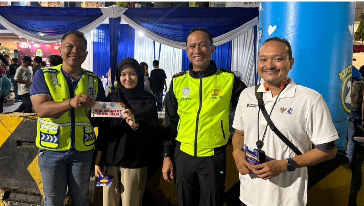 PT Jasa Raharja Kantor Wilayah Sumatera Selatan Menghadiri LaunchingCar Free Night di Kota Palembang