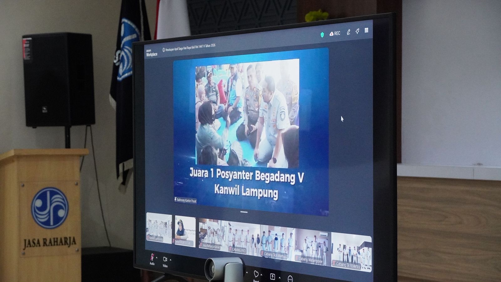 Jasa Raharja Wilayah Lampung Raih Juara 1 Penghargaan Pos Pelayanan Terpadu Siaga Idulfitri 2026