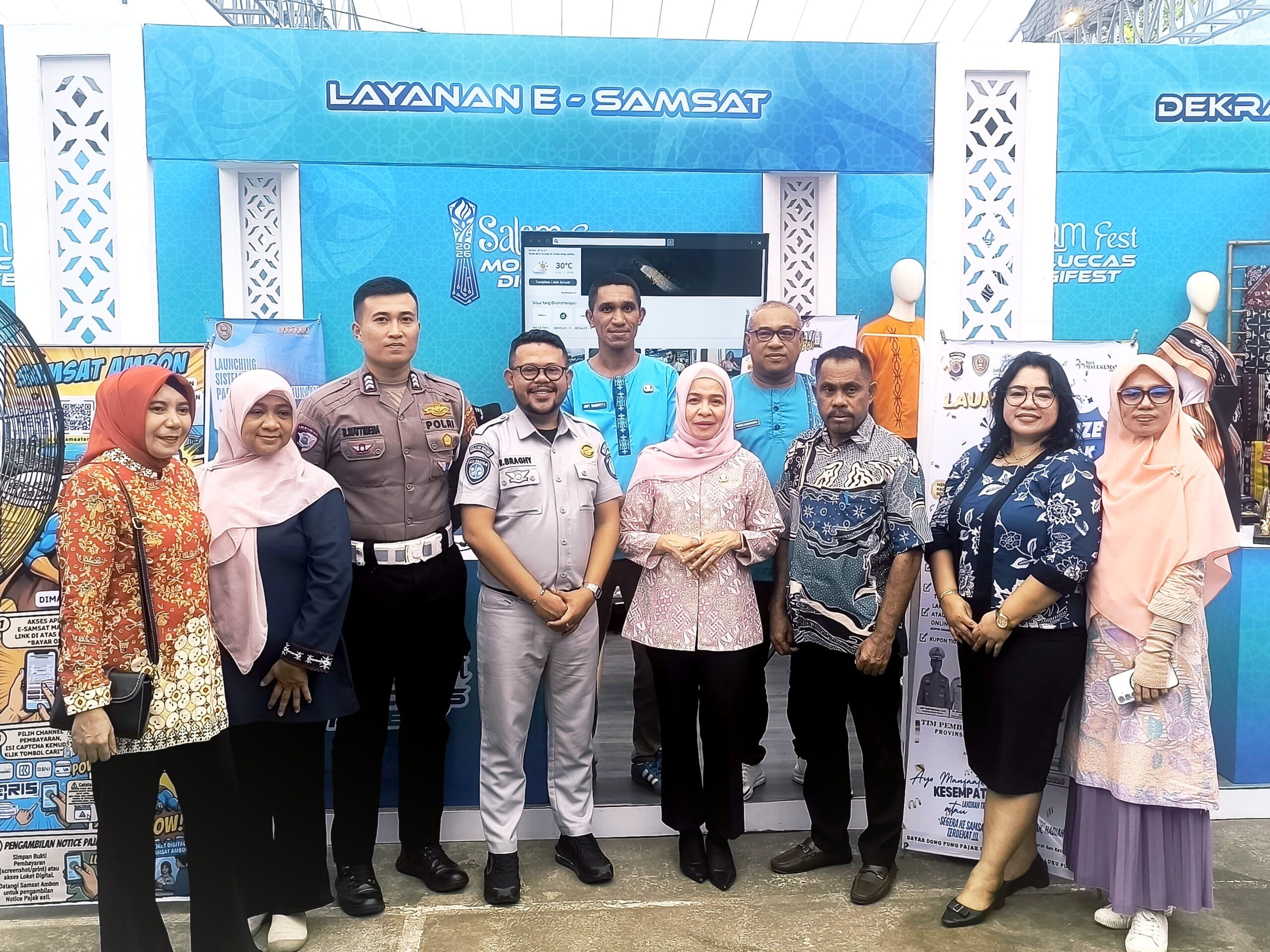 Jasa Raharja Maluku dan Tim Pembina SAMSAT Hadirkan Layanan E-Samsat di Salam Fest Ambon