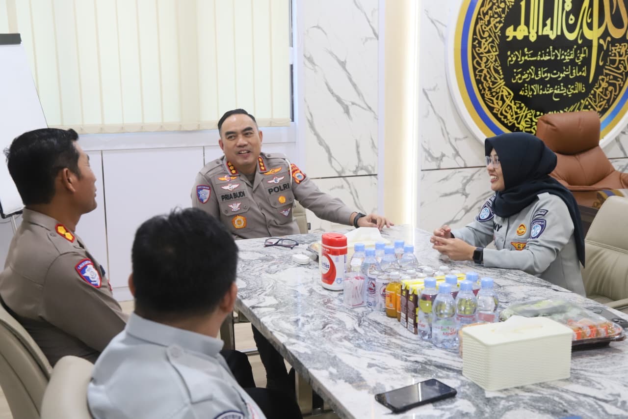 Perkuat Sinergi, Jasa Raharja Sulawesi Selatan Koordinasi Strategis Bersama Dirlantas Polda Sulsel