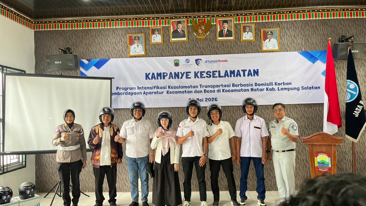 Tekan Fatalitas Kecelakaan, Jasa Raharja Lampung Gelar Kampanye Keselamatan di Kecamatan Natar