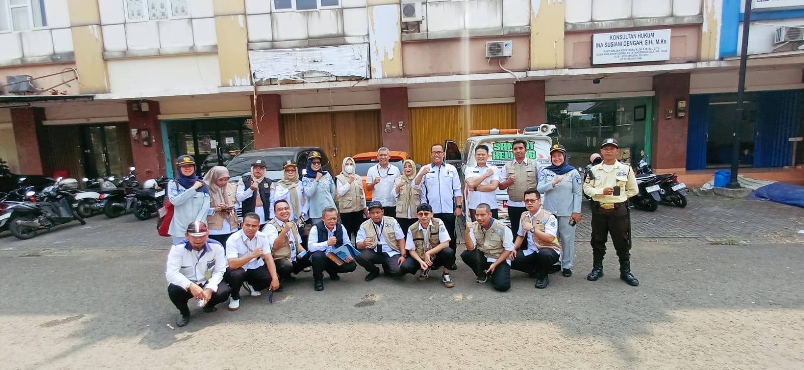 Pastikan Kepatuhan Pajak dan Perlindungan SWDKLLJ Jasa Raharja UPT Serpong  Lakukan Pendataan Kendaraan di Ruko Golden Boulevard