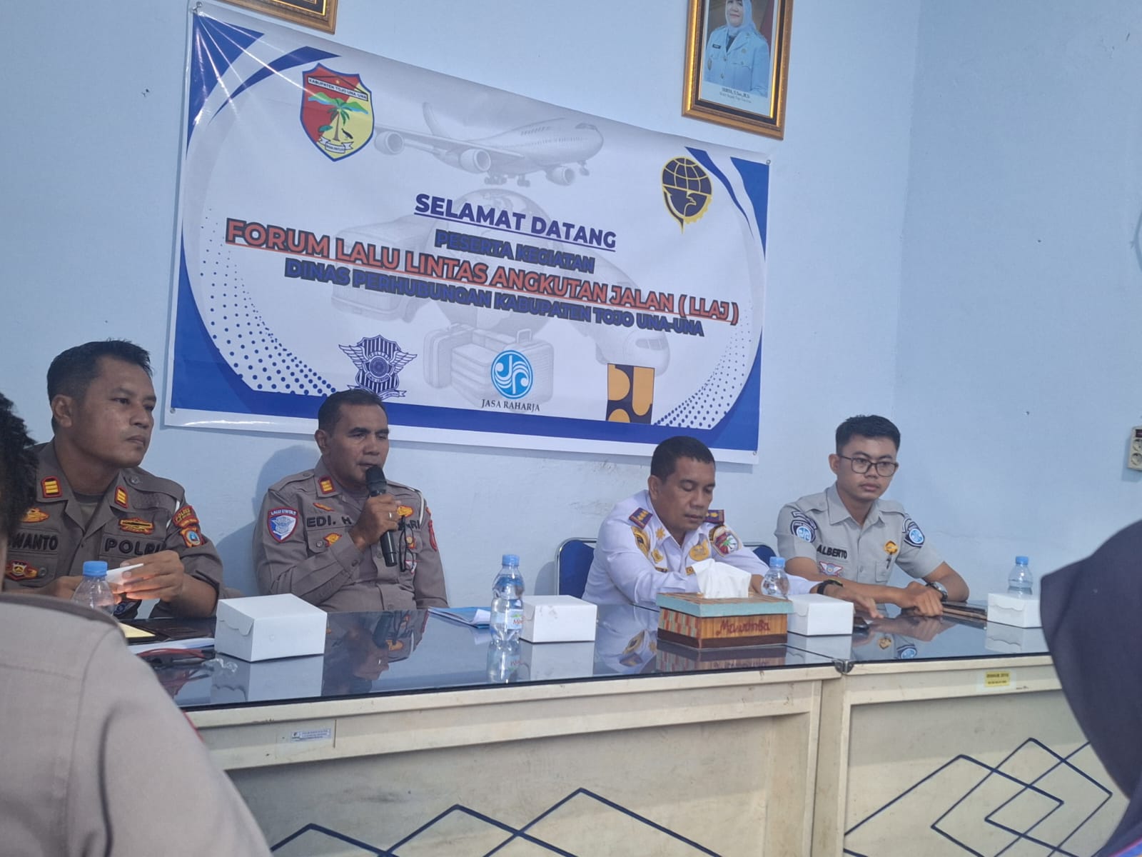 Jasa Raharja Sulteng Turut Hadir Dalam Rapat Forum Lalu Lintas Angkutan Jalan di Dishub Touna