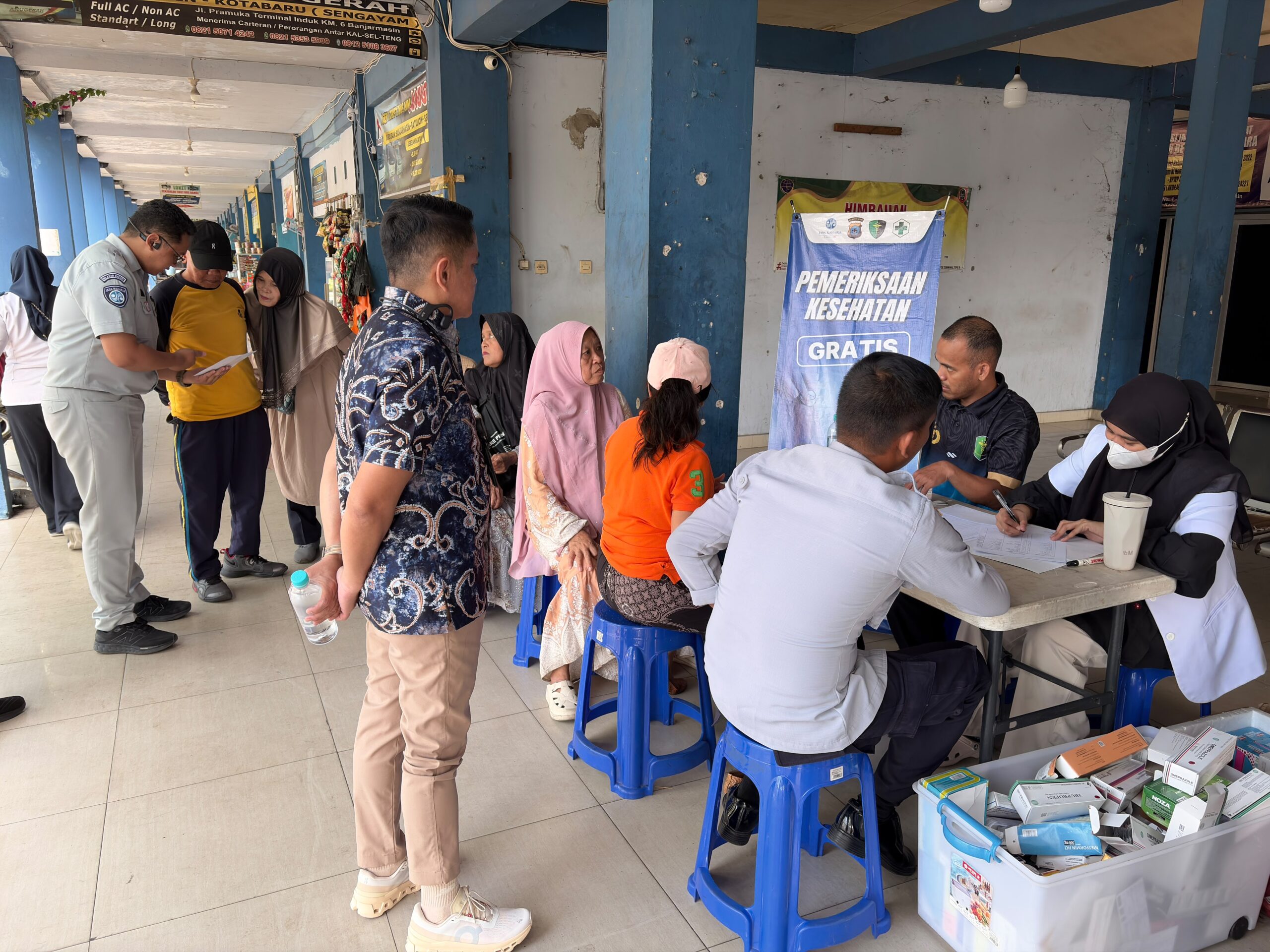 Jasa Raharja Kalsel Hadirkan Layanan Kesehatan Gratis untuk Penumpang dan Kru Bus