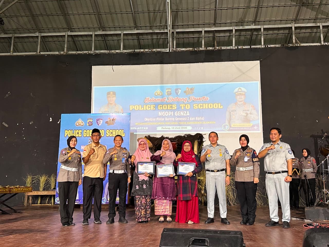 Jasa Raharja Sumbar Dukung Kegiatan Police Goes To School Untuk Tingkatkan Kesadaran Keselamatan Berlalu Lintas Pelajar