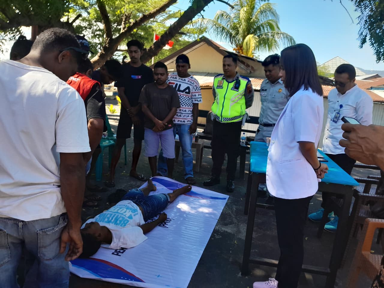 Jasa Raharja Bersama Kepolisian Lembata Gelar Pelatihan PPGD bagi Komunitas Pick Up Lembata