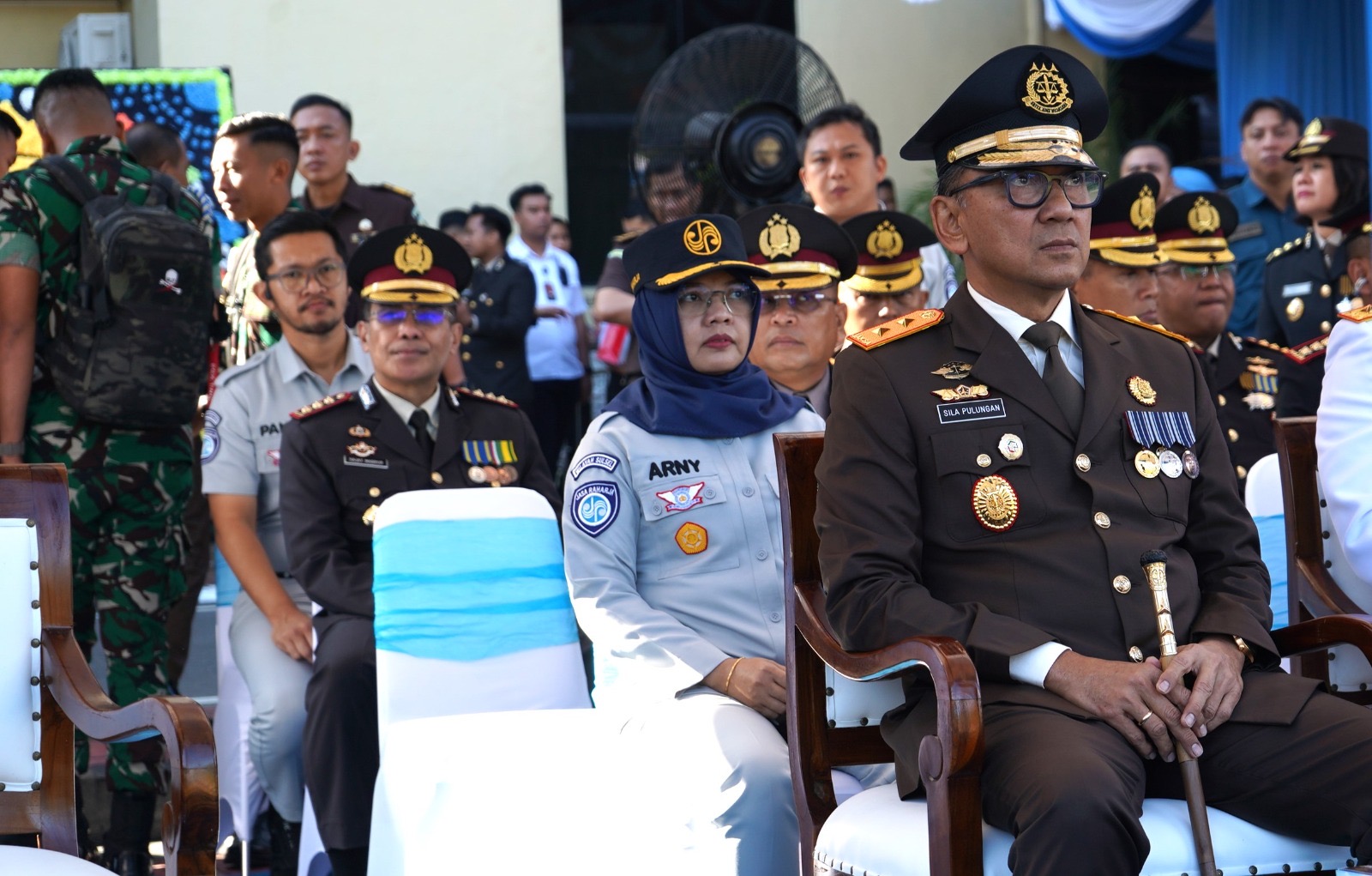 Kepala PT Jasa Raharja Wilayah Sulawesi Selatan Menghadiri Upacara Peringatan Hari Bhayangkara ke-80 di Mapolda