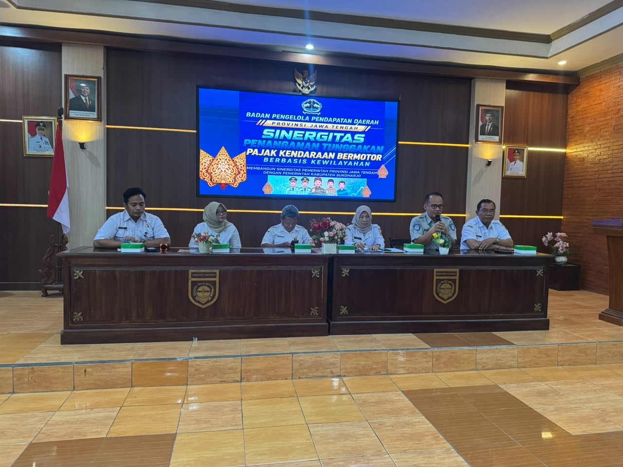 Jasa Raharja Sukoharjo Bersama Tim Pembina Samsat Gelar Monitoring dan Evaluasi Program Sengkuyung Mobile di Kecamatan Kartasura dan Gatak