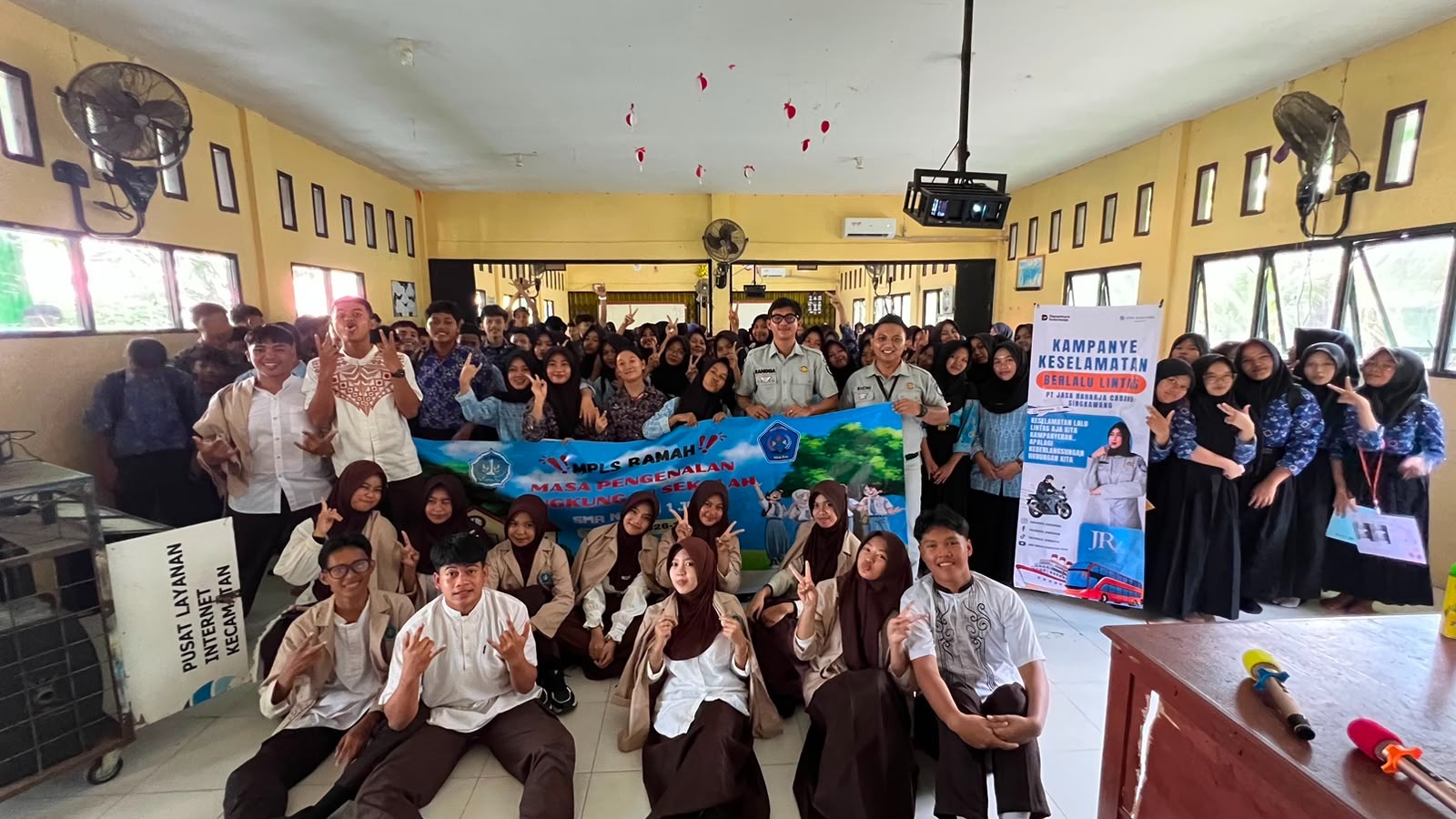 Libatkan Pelajar Sebagai Duta Peduli Keselamatan Berlalu Lintas, Jasa Raharja Singkawang Gelar Kampanye Keselamatan di SMAN 1 Jawai