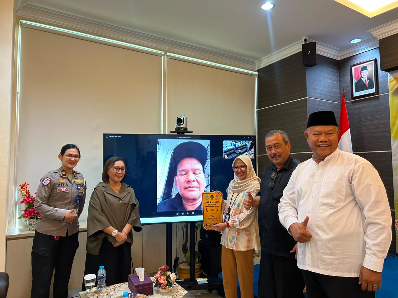 Jasa Raharja Kepri Bersama Tim Pembina Samsat Gelar Pengundian Gebyar Pajak Kendaraan Bermotor Tahun 2026 Berhadiah Logam Mulia