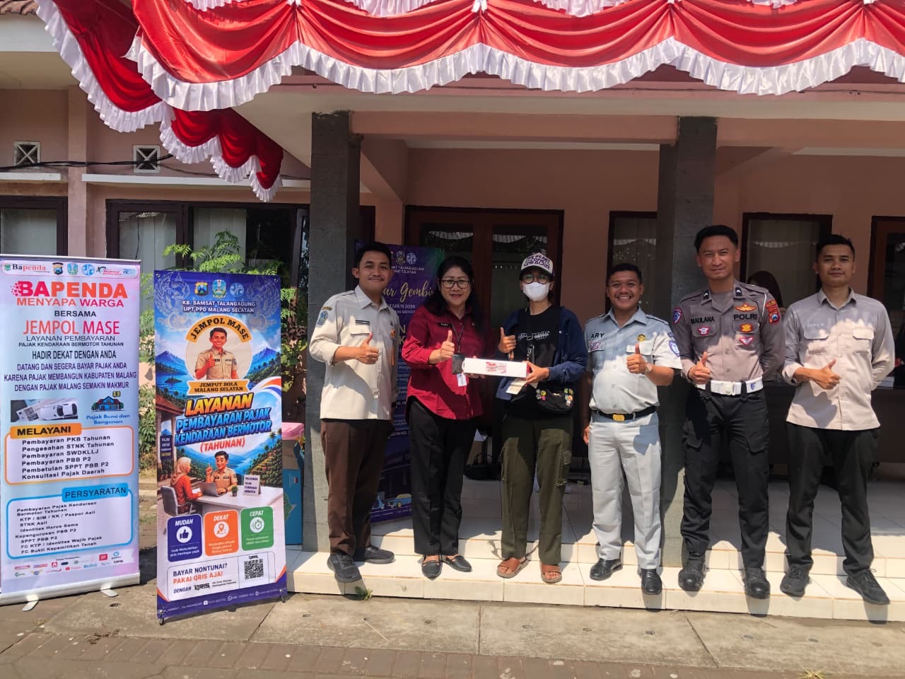 Dekatkan Layanan bagi Aparatur, Samsat Malang Gelar Program JEMPOL MASE dan Edukasi Pajak di UPT Dinas Perikanan Prov. Jatim