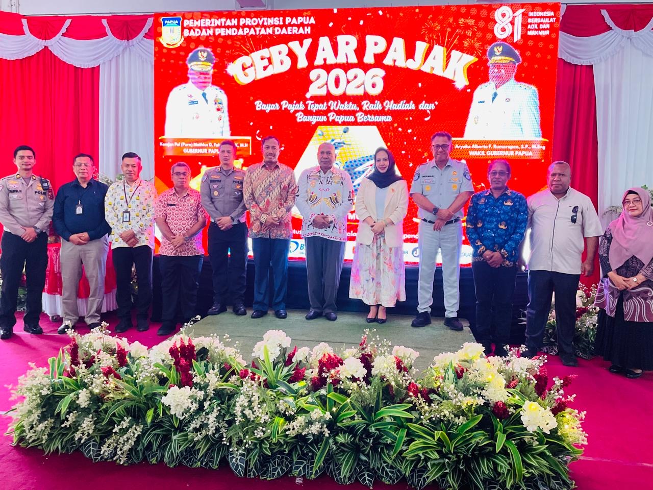 Semarak HUT RI ke-81, Jasa Raharja Papua Bersama Tim Pembina Samsat Papua Umumkan Pemenang Gebyar Pajak 2026