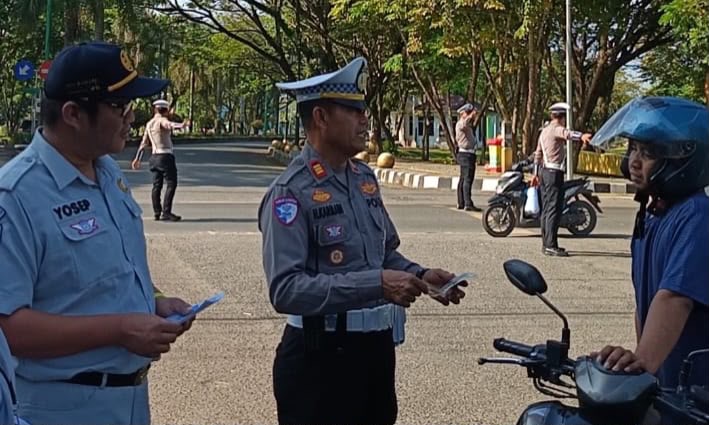 Jasa Raharja dan Satlantas Polres Tapin Gelar Safety Campaign, Ajak Masyarakat Utamakan Keselamatan Berlalu Lintas