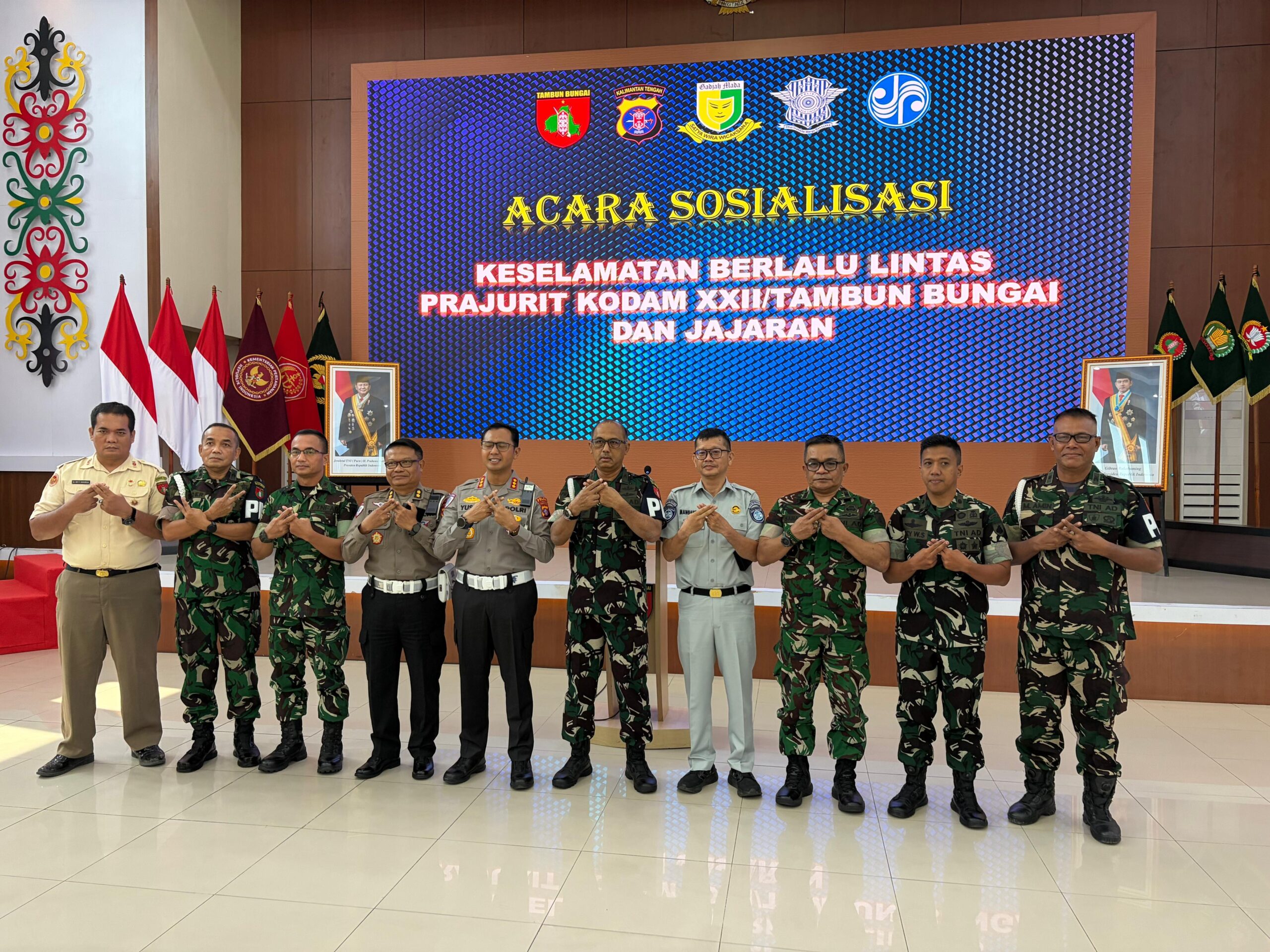 Jasa Raharja dan Kodam XXII/Tambun Bungai Bersinergi Bangun Budaya Keselamatan Berlalu Lintas