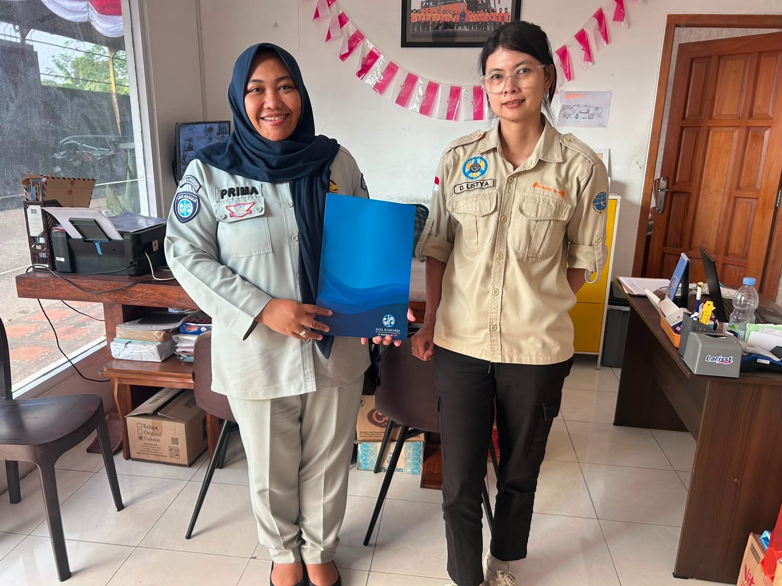 Jasa Raharja Perkuat Edukasi SWDKLLJ kepada Mitra Angkutan Umum di PO BR Queen Transportation