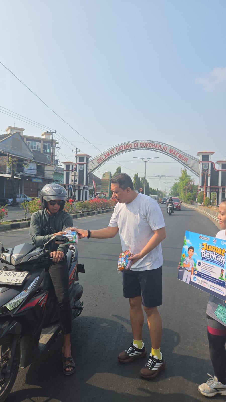 Jasa Raharja Cabang Sukoharjo Gelar Jumat Berkah, Perkuat Edukasi Keselamatan Berlalu Lintas