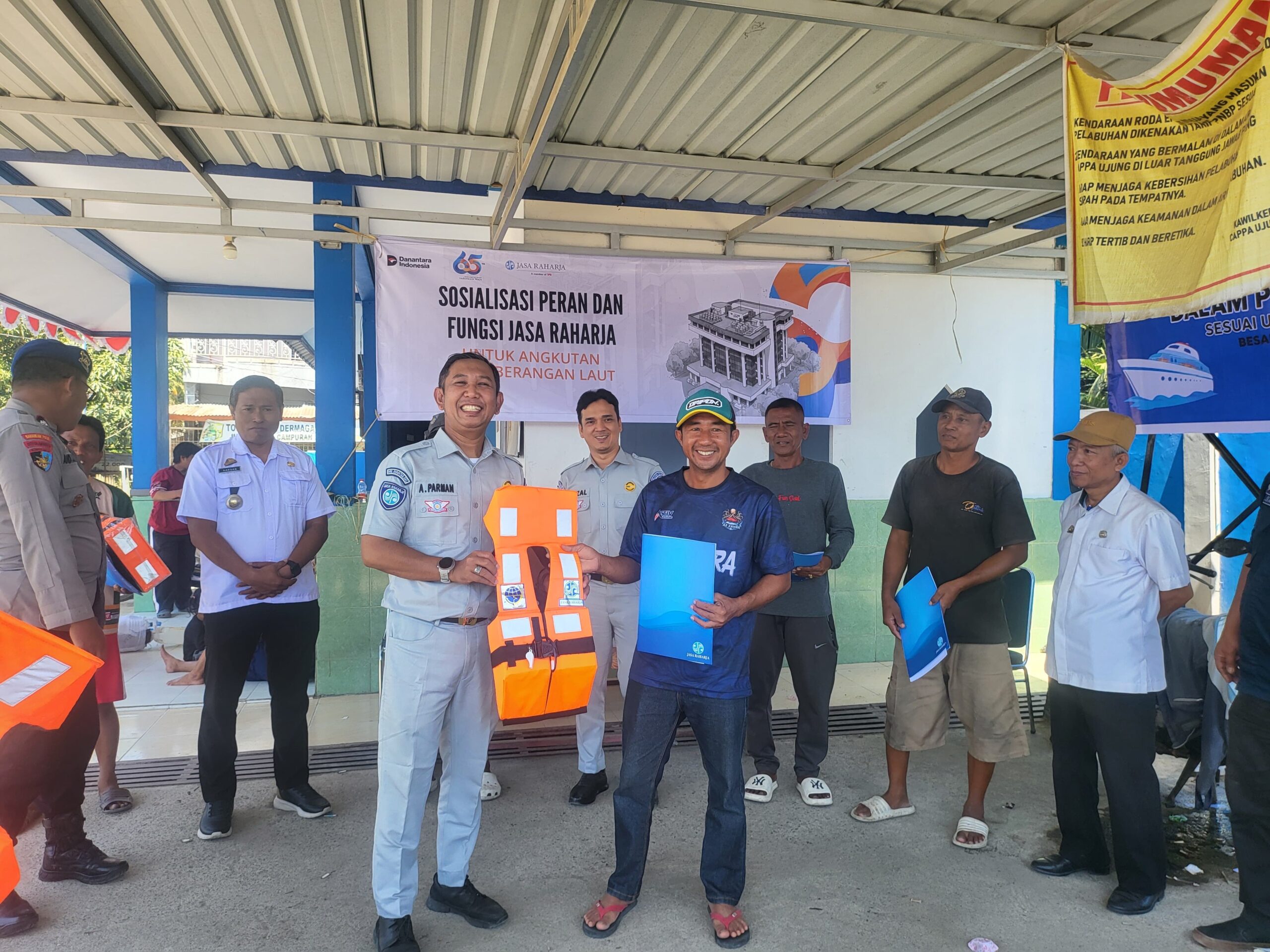 Pastikan Penumpang Terlindungi, Jasa Raharja Gandeng 10 Operator Kapal Penyeberangan di Cappa Ujung Kabupaten Sinjai