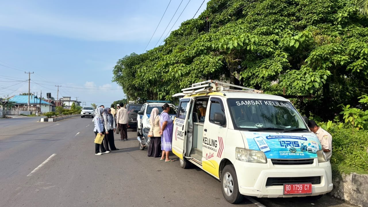 Operasi Gabungan Digelar, 38 Kendaraan Manfaatkan Layanan Samsat Keliling di Bengkulu Selatan