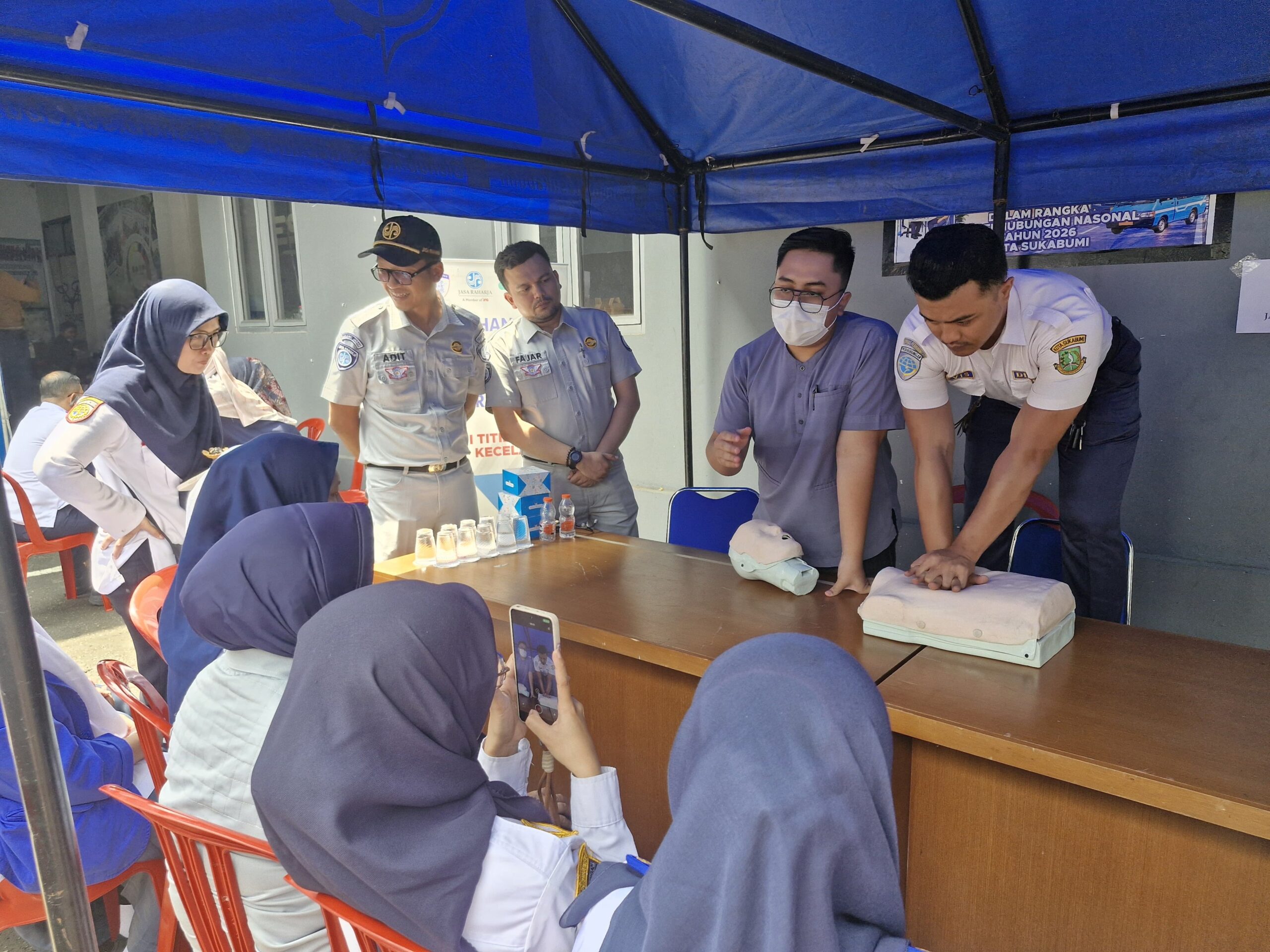 Jasa Raharja Sukabumi Turut Semarakkan Hari Perhubungan Nasional melalui MUKL dan PPGD