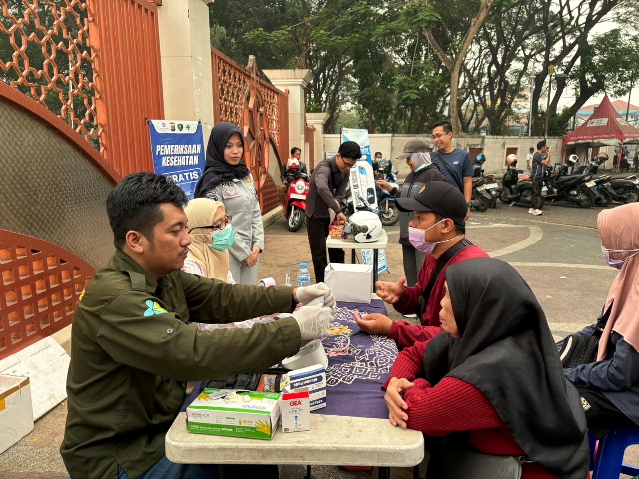 Jasa Raharja Kalsel Perkuat Upaya Pencegahan Kecelakaan melalui Layanan Kesehatan Gratis di CFD