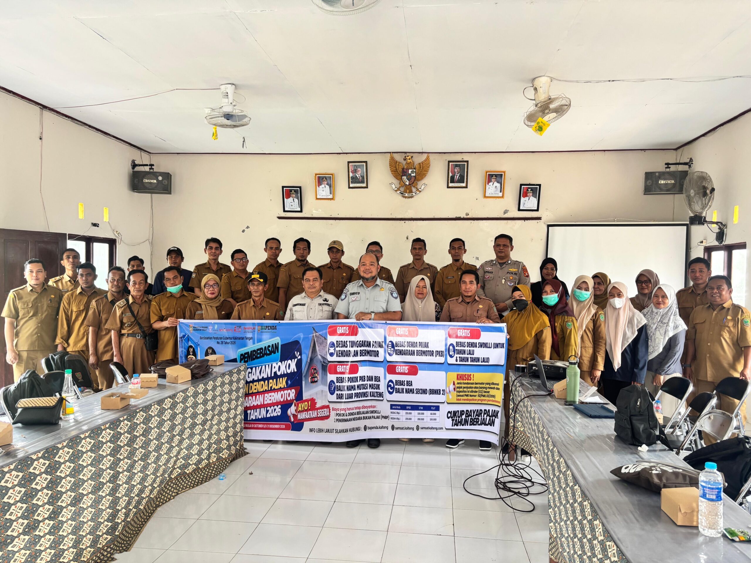 Perluas Informasi Program Pemutihan PKB 2026, Tim Pembina Samsat Sasar Masyarakat hingga Kecamatan Kahayan Kuala