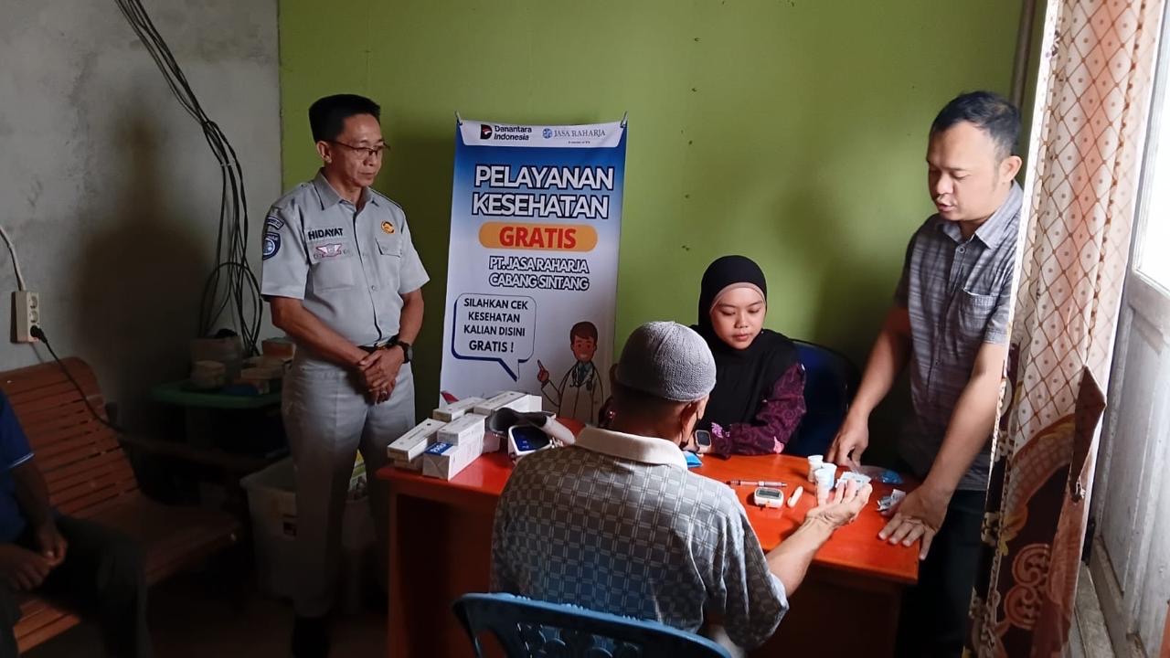 Jasa Raharja Sintang Gelar Layanan Kesehatan Gratis, Langkah Preventif Tekan Risiko Kecelakaan