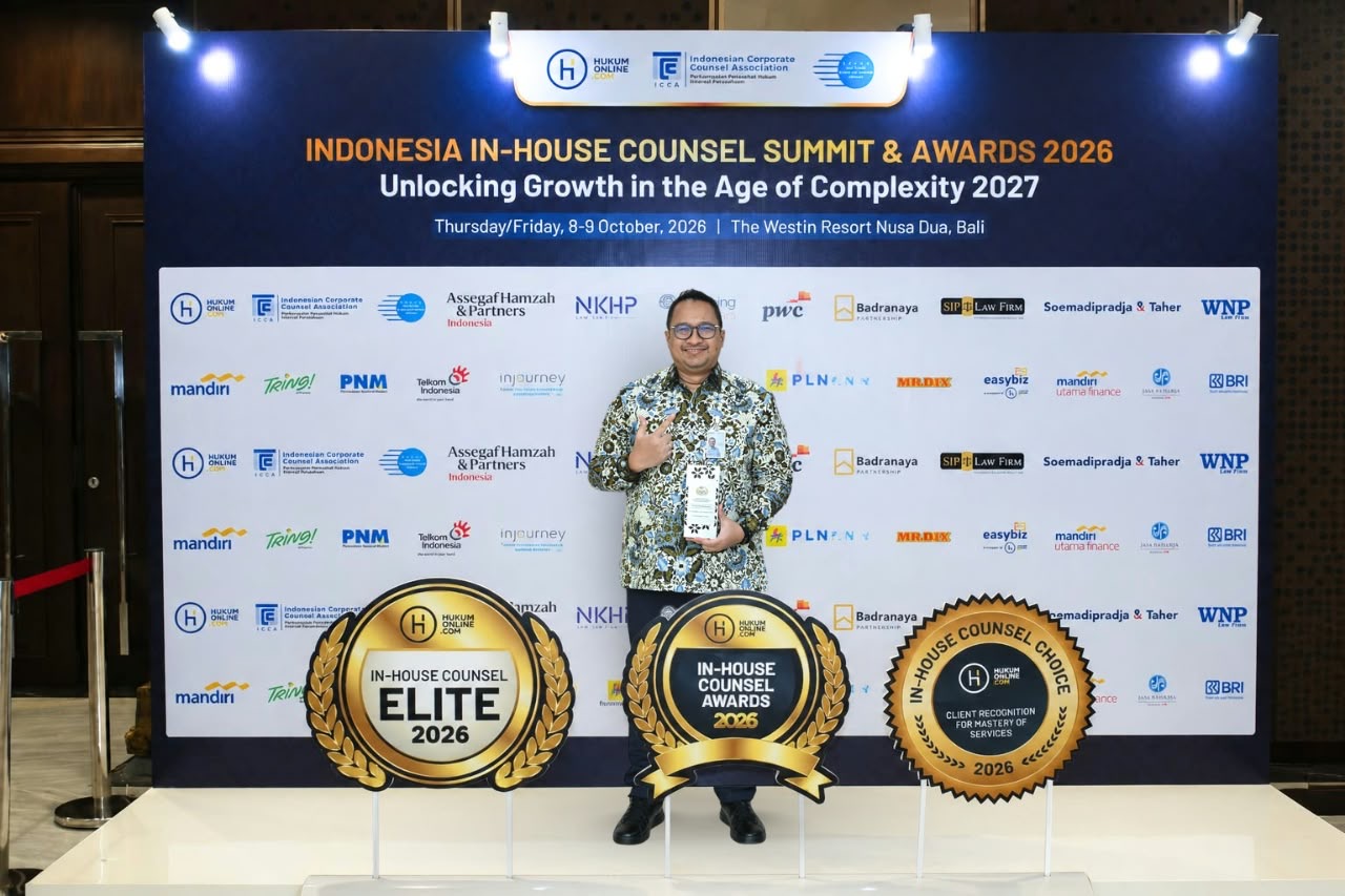 Jasa Raharja Konsisten Tingkatkan Tata Kelola dan Kualitas Pelayanan, Direktur Kepatuhan dan Manajemen Risiko Terima Rekognisi In-House Counsel Elite 2026
